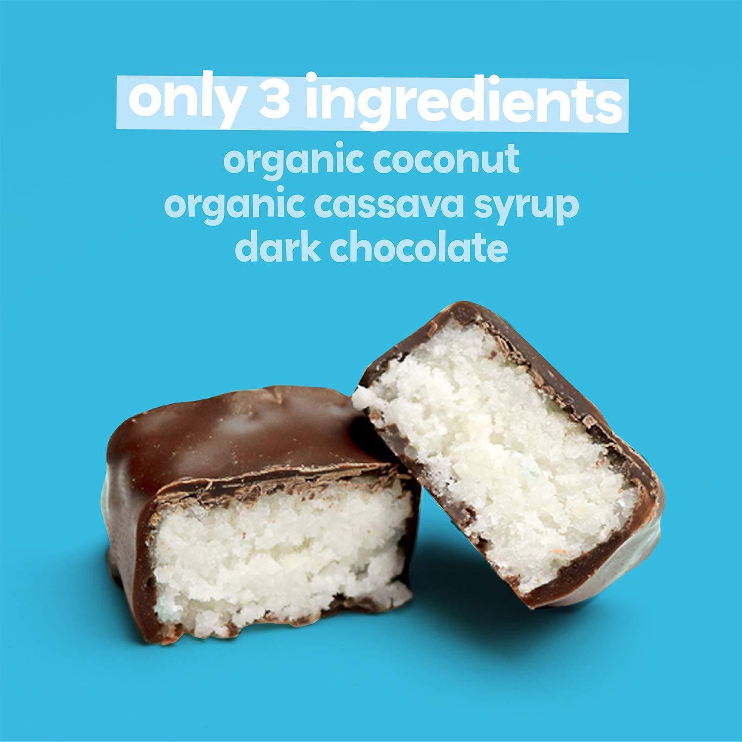 UNREAL UNREAL Dark Chocolate Coconut Bars (Value Size Bag) | Vegan, 3g Sugar, & 3 Simple Ingredients | Non-GMO, Gluten Free, & Fair Trade | 9.5oz