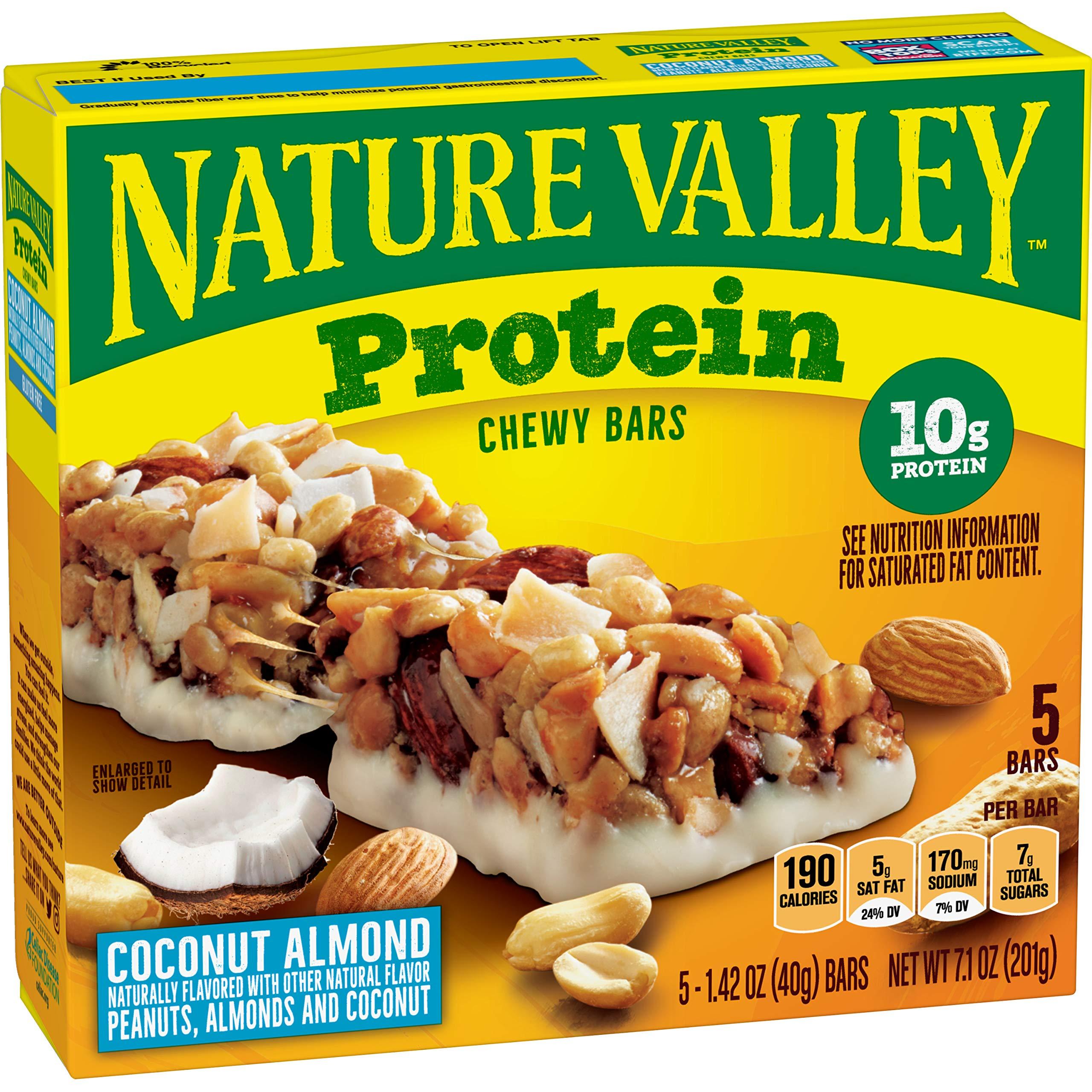 Nature Valley Nature Valley Protein Granola Bars, Coconut Almond, Snacks Bars, 5 ct
