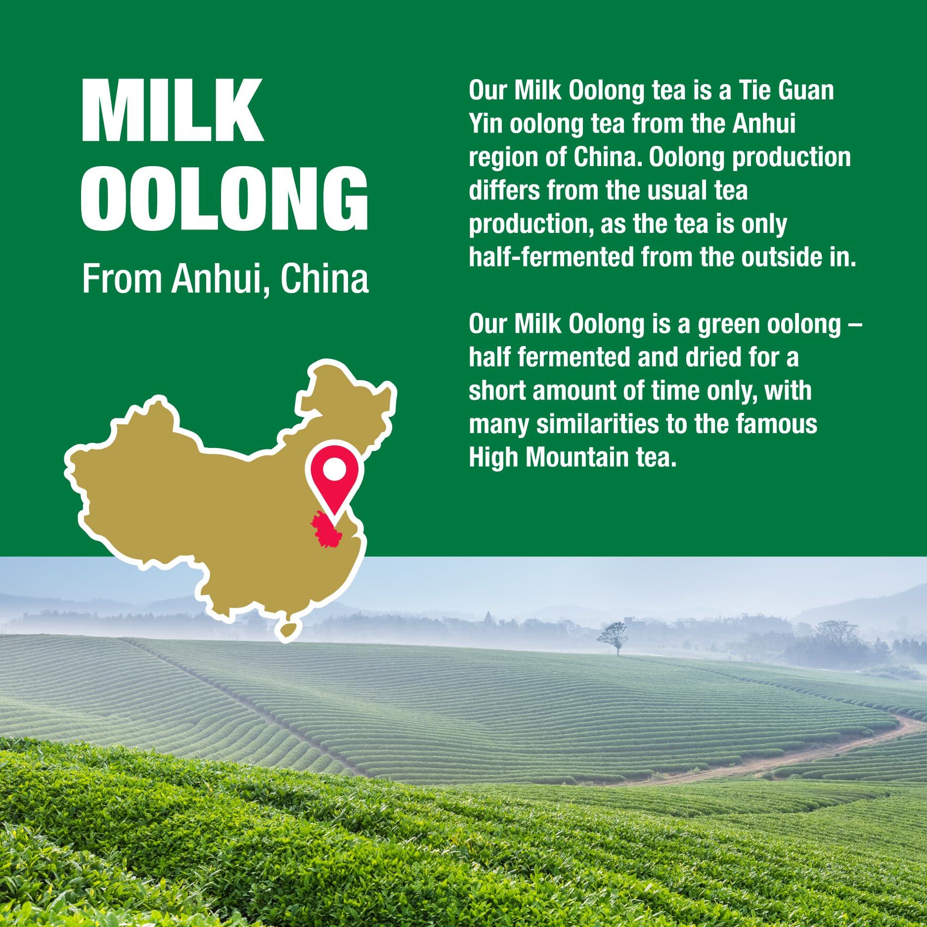 Tiesta Tea Tiesta Tea - Milk Oolong Tea | Single Origin Premium Loose Leaf Oolong Tea from China | Medium Caffeinated | Make Hot or Iced Tea & Up to 50 Cups | 100% Pure Unblended - 4oz Refillable Tin