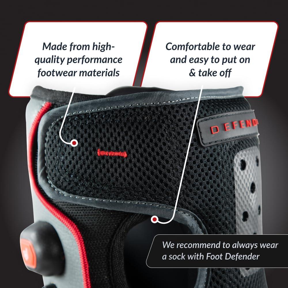 Foot Defender Foot Defender Protective Boot for Foot Wounds Designed to Offload Pressure and Help Diabetic Foot Ulcers Heal Faster (Medium)