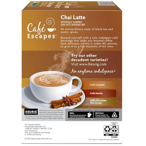 Café Escapes Cafe Escapes Chai Latte Keurig Single-Serve K-Cup Pods, 96 Count