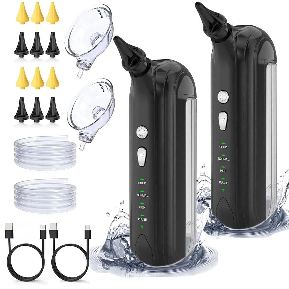 luotts Outfany Earclean Pro, Libiyi Dotmall Ear Cleaning, Dotmall Earwax Cleaning, Electric Ear Cleaner, Welnax Electric Ear Cleaner, Ear Flushing Kit for Adults, Ear Cleaning Machine, Ear Flush(2 Set)