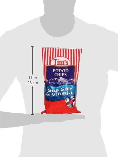 Tim\'s Cascade Tim\'s Cascade Style Potato Chips, Sea Salt & Vinegar, 8 Ounce