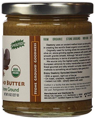 Dastony DASTONY Organic Sprouted Almond Butter, 8 OZ