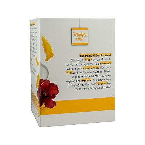 Mighty Leaf Mighty Leaf Whole Leaf Tea, Organic African Nectar, 45 Tea Bags (Pack of 3, 15CT each) Individual Pyramid-Style Tea Sachets of Uncaffeinated Organic Rooibos Tea, Delicious Hot or Iced