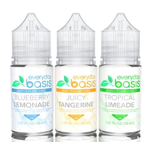 Everyday Basis Everyday Basis Water Flavoring Liven Up Your Water Great Taste Great Flavors Keto Friendly, 0 Calories No Dyes or Food Coloring (Citrus Variety Pack)