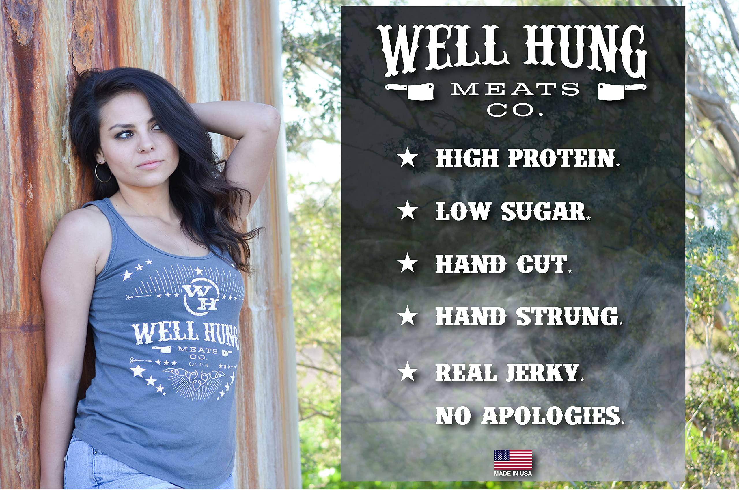 Well Hung Well Hung Meats 8-Pack Sampler Craft Beef Jerky 8x2oz Resealable Bags