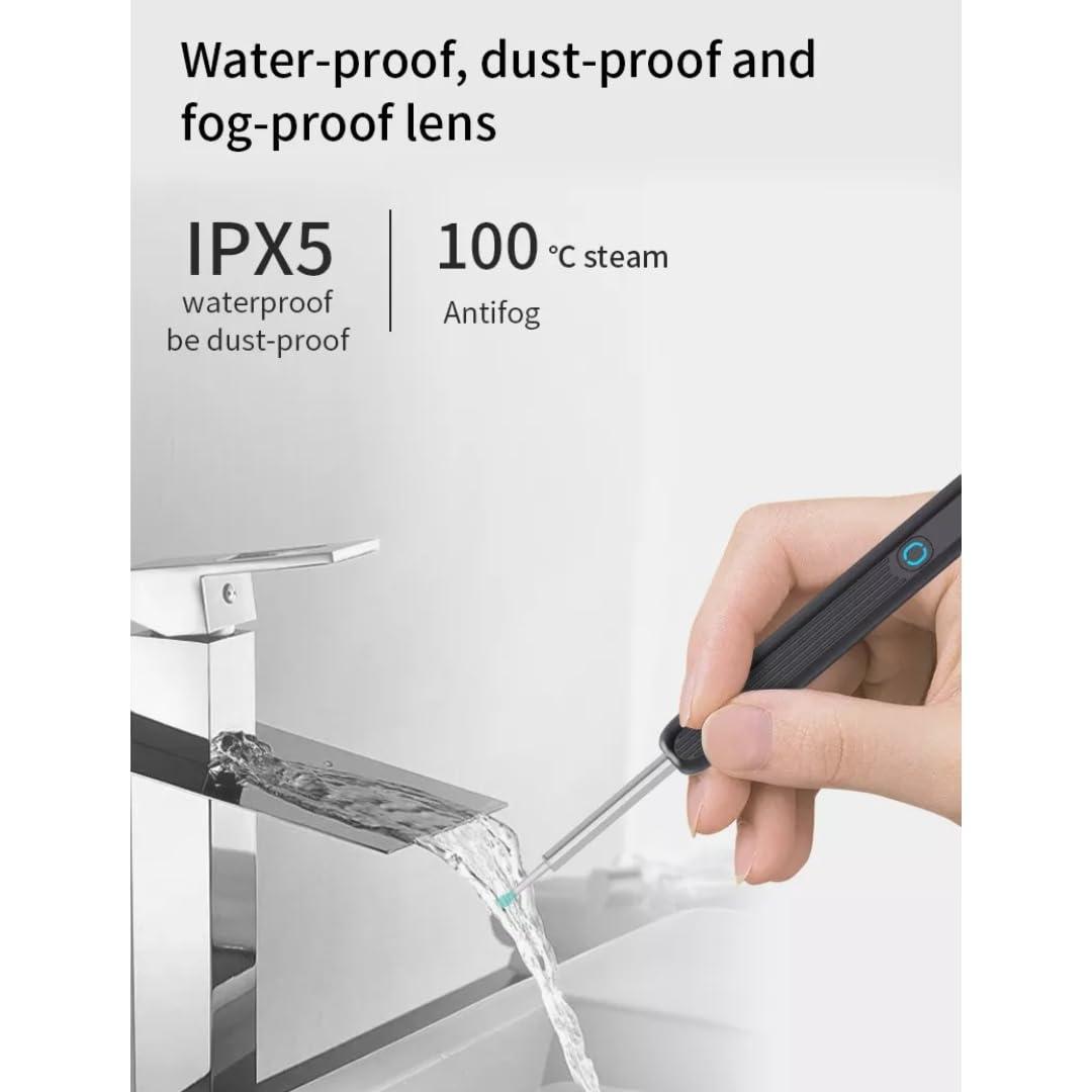 NETFIRE N3 Generic NATFIRE NE3 Ear Cleaner High Precision Ear Wax Removal Tool with Camera LED Light Wireless Otoscope Smart Ear Cleaning Kit, White