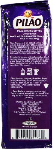 Cafe Pilao Pilão - Coffee Rost and Ground - Intense - 17.63 Oz (PACK OF 02) | Café Torrado e Moído - Intenso - 500g