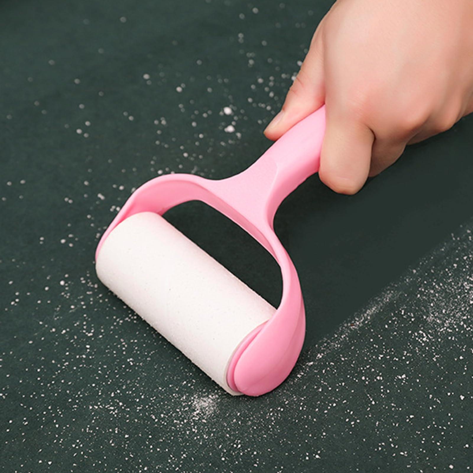 Worparsen Worparsen Double-Sided Adhesive Lint Remover Gentle Roll Clothes Cleaner Roller Sticker Effortless Pet Hair Removal with Strong Adhesion Ergonomic Handle No Pink