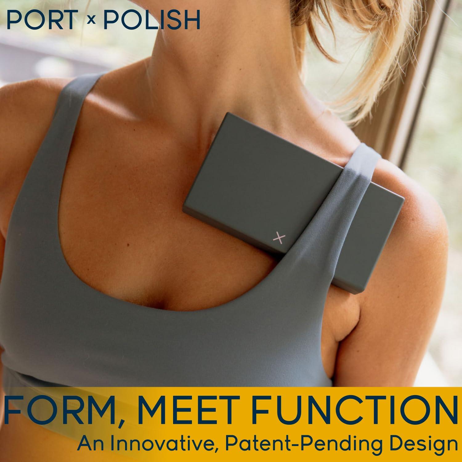 PORT X POLISH PORT X POLISH Designer Weekly Pill Box Organizer (Single 1X Daily, Lilac) | Compact, Stylish 7-Day Vitamin Supplement Case | Cute Portable Mini Travel Medicine Carrier | BPA-Free Pillbox Caddy