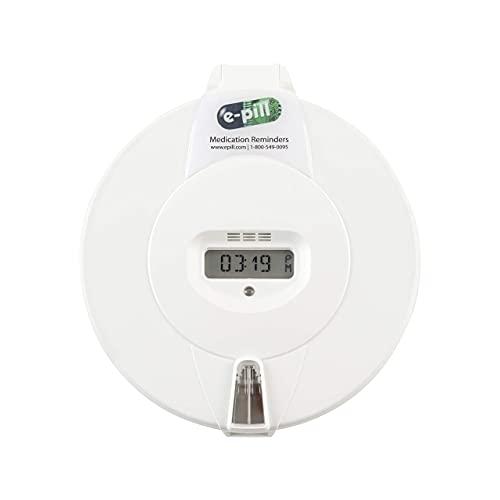 e-pill Medication Reminders e-Pill MedTime Pro - Advanced Locked Automatic Pill Dispenser - White Lid