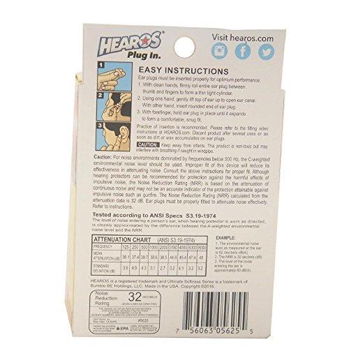 Hearos Hearos Ultimate Softness Series Ear Plugs 56 pairs (Pack of 12)