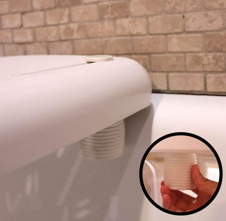 PEPE Mobility Pepe - Bathtub Bench with Handle, Transfer Bench, Bath Board for Adults