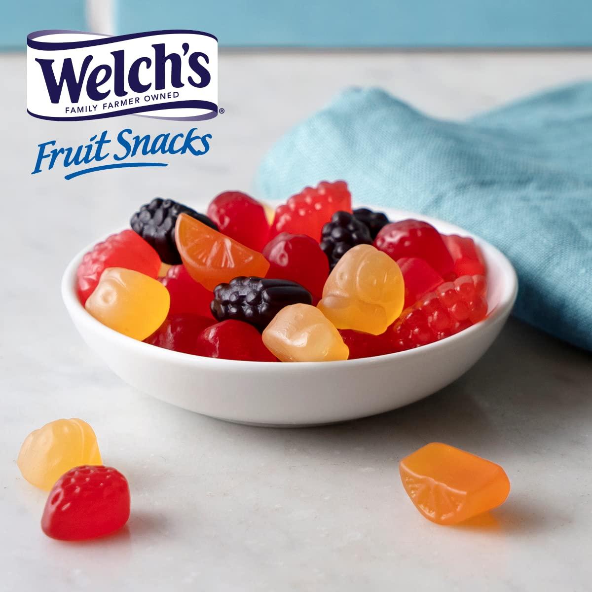 Welch’s Fruit Snacks Welch\'s Fruit Snacks, Mixed Fruit & Summer Fruits Variety Pack, Perfect for Valentine\'s Day, Bulk Pack, Gluten Free, Individual Single Serve Bags, 0.8 oz (Pack of 60)