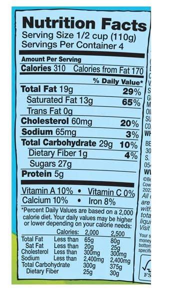 Ben and Jerry\'s Ben & Jerry\'s Non-GMO, Cage-Free, Fairtrade Ingredient Ice Cream Pints, Pack of 6 (Everything but the.)