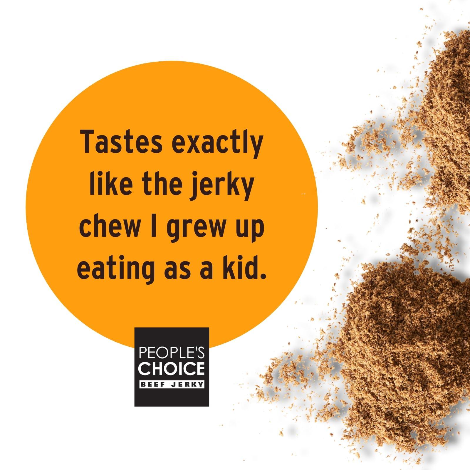 People's Choice Beef Jerky People's Choice Beef Jerky - Carne Seca - Machaca - Bulk Beef Jerky Chew - Shredded Beef Jerky - Healthy, Sugar Free, Zero Carb, Gluten Free, Keto Friendly, High Protein Meat Snack - 1 Pound Bag