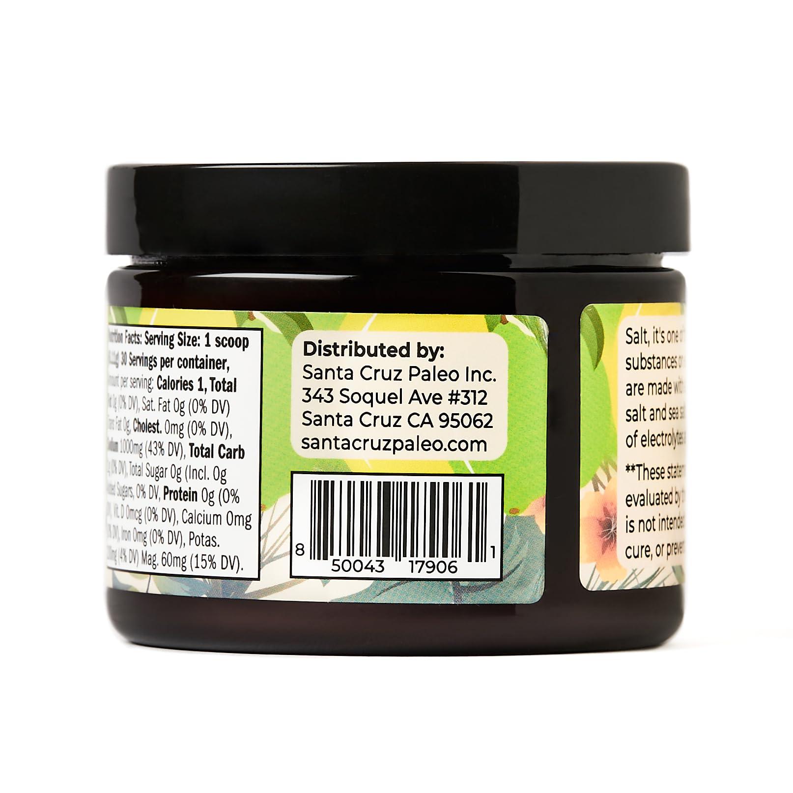 Santa Cruz Paleo Santa Cruz Paleo Electrolyte Powder Lemon Lime with Himalayan & Sea Salt, Magnesium, Potassium, Sugar-Free, 30 Servings