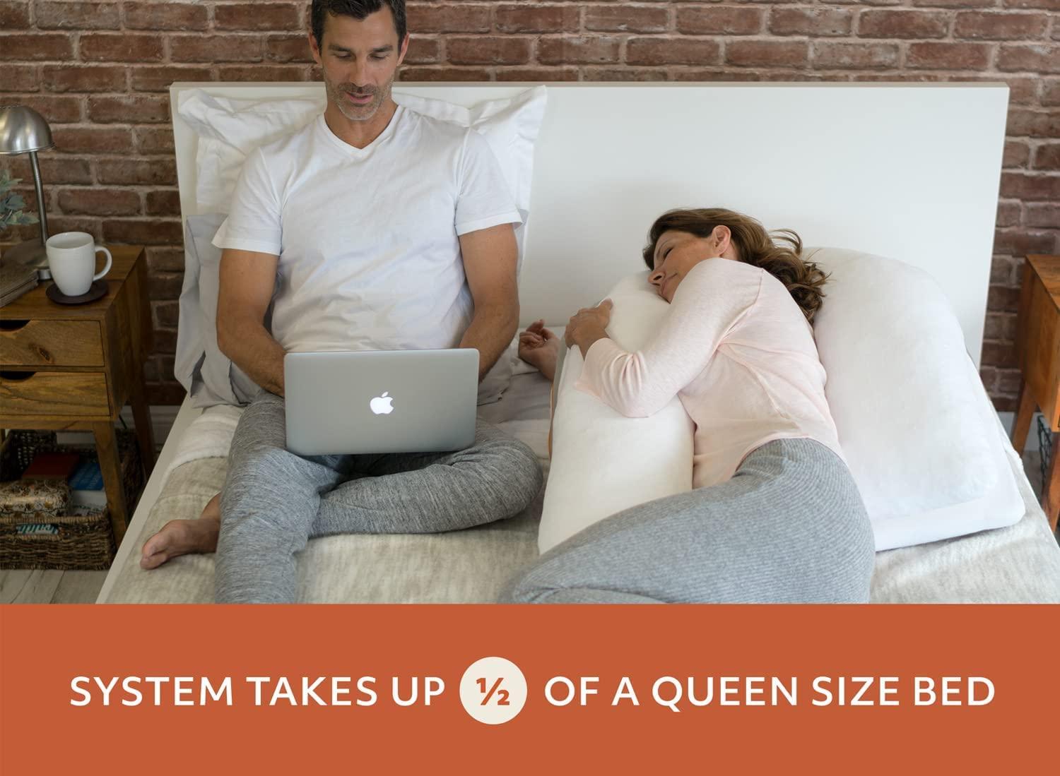 MedCline MedCline Reflux Relief System Bundle, Bed Wedge Pillow for Acid Reflux and GERD Relief with Therapeutic Body Pillow, Insert, and Extra Covers, Comfortable Sleep Position, Small for 4'8" to 5'4" Tall