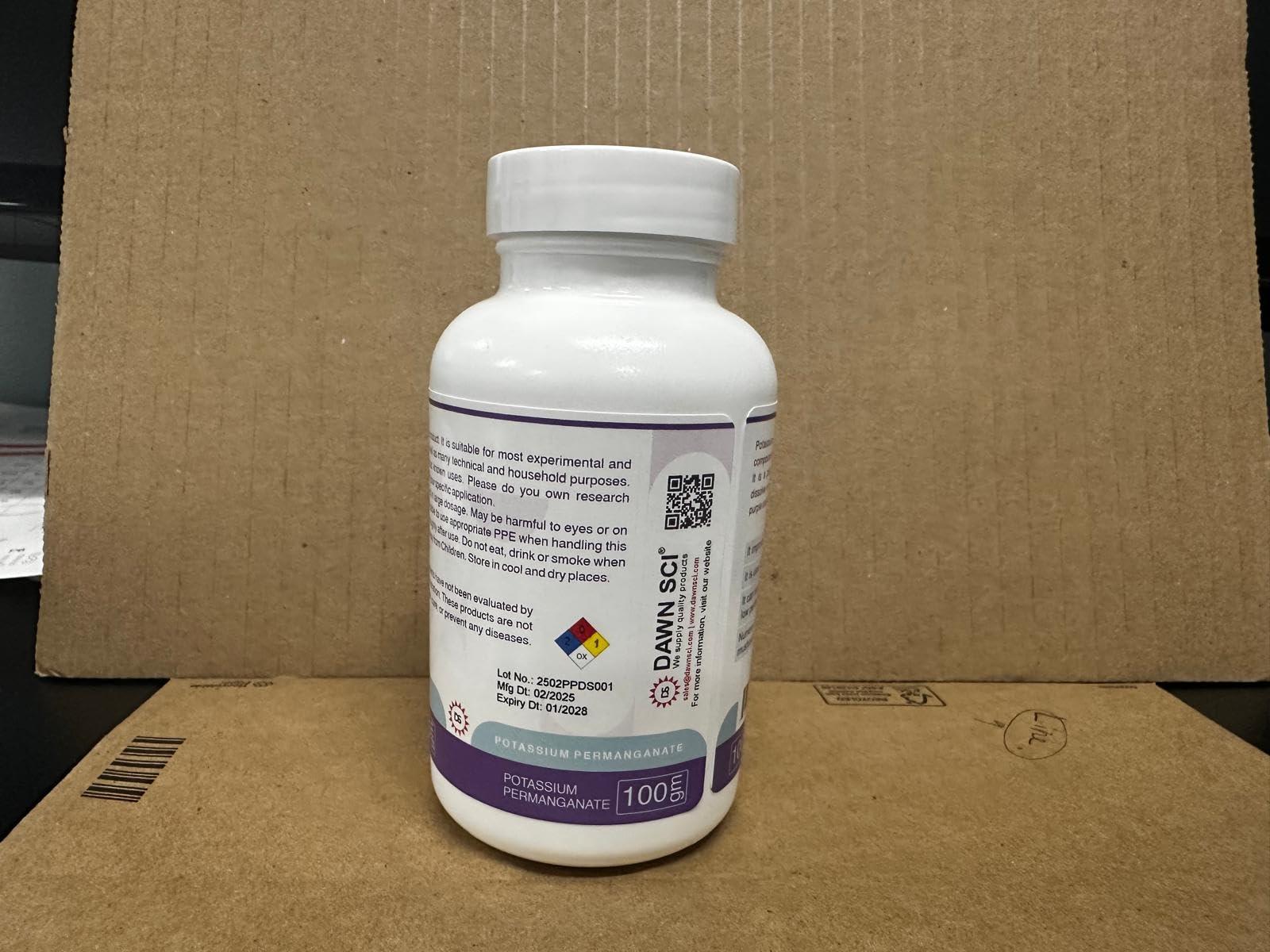 Dawn Scientific Inc Potassium Permanganat Reagent Grade 10 OZ Free Flowing Powder