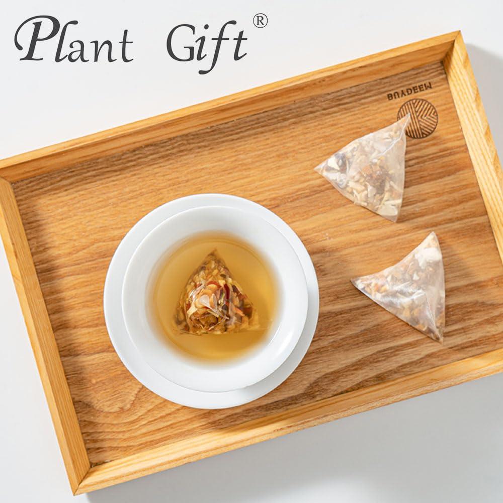 Plant Gift 100% Pure Natural Herbal Tea, Radix Fici Hirtae Poria cocos Bean Jelly Tea Bag, 250g/8.81oz (5g*50bags) Tartary buckwheat, Coix seed, Poria cocos, Caffeine Free, No Additives, Non-GMO