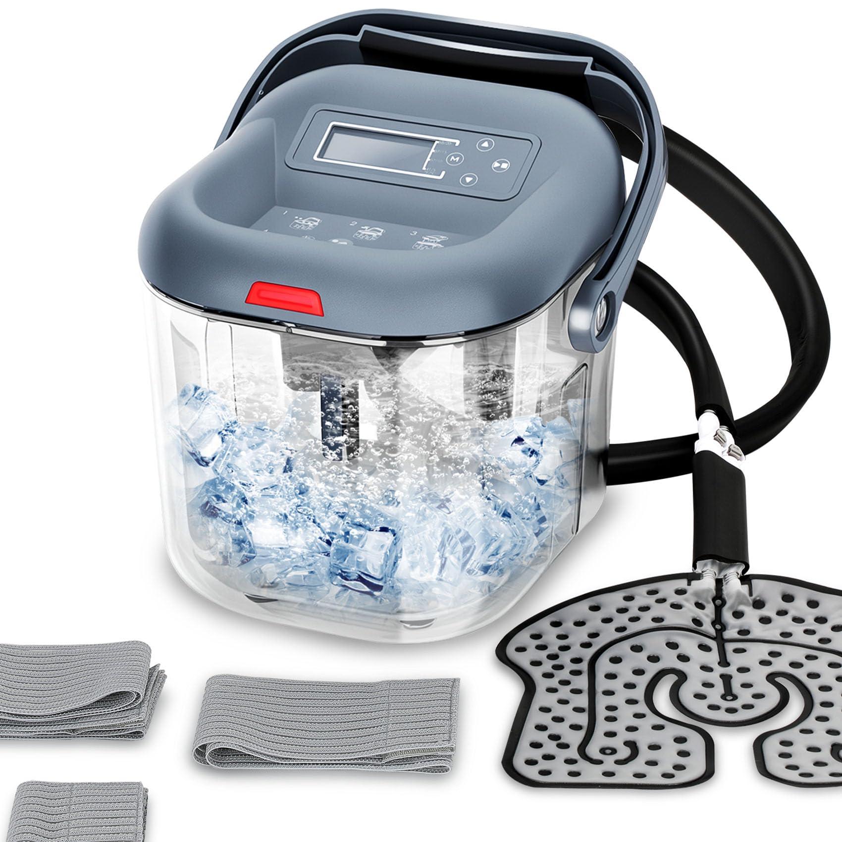 Yhaofu Ice Man Machine for Knee After Surgery,Cold Therapy Machine,Continuous Cold Treatment After Surgery Knee,Ankle,Cervical and Back Joint Cold Pack (Universal Pad),Adjustable Time Temperature and Flow