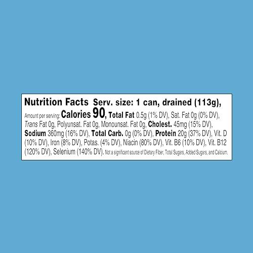 StarKist StarKist Chunk Light Tuna in Water, 5 oz (4 Pack) Canned Tuna Fish, Wild Caught, Gluten Free, Ready to Eat, Perfect for Salads, Keto Meals and Snacks, with 20g Protein & 90 Calories Per Serving