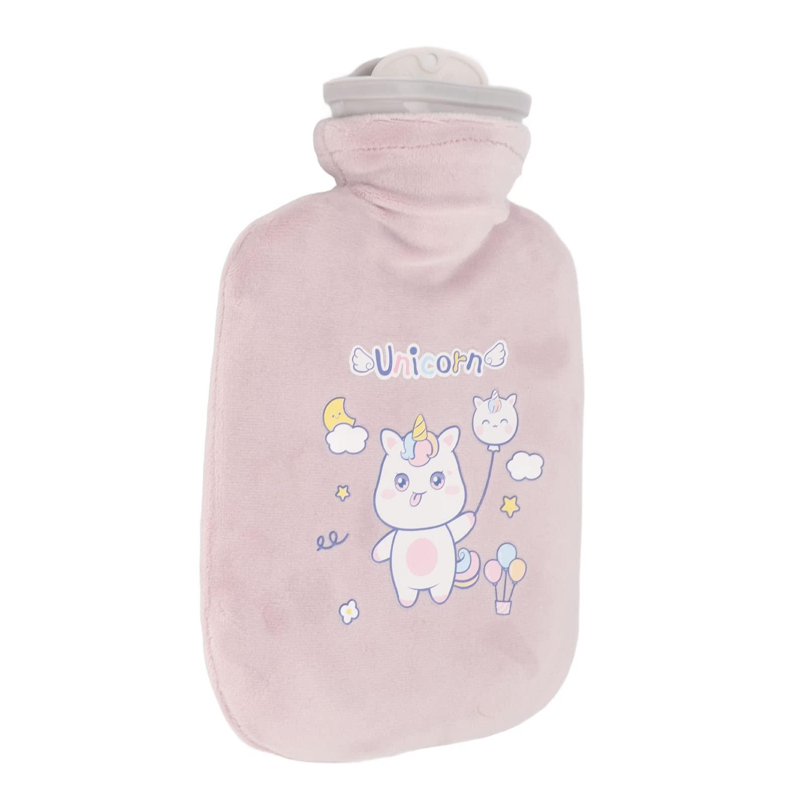 FILFEEL 500ML Hot Water Bottle, Hot Water Bag for Pain Relief Menstrual Cramps, Hot Cold Compress, Hand Feet Warmer, Hot Water Bottle with Soft Cover ()