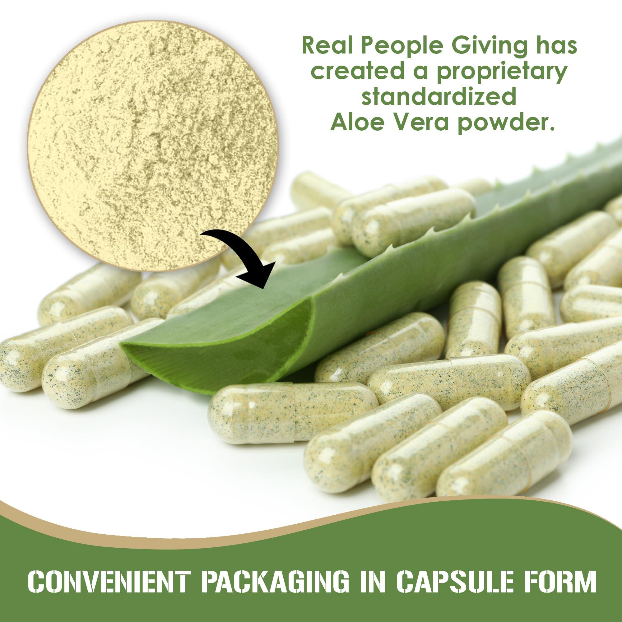 RPG Super Coffee RPG Acemannan Aloe Vera Capsules - Aloevera Dietary Supplement with Immune and Gut Support Aloe Vera Powder Capsule - 60 Pills (250 MG)