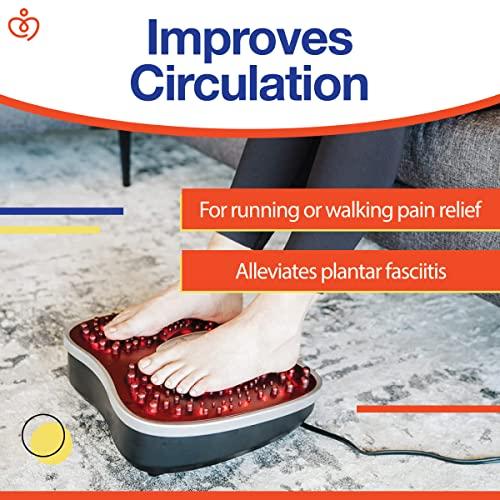 Sensiv Sensiv Acupressure Foot Massager for Blood Circulation and Pain Relief for Foot Pain and Plantar Fasciitis Relief Infrared Heat with Adjustable Vibration