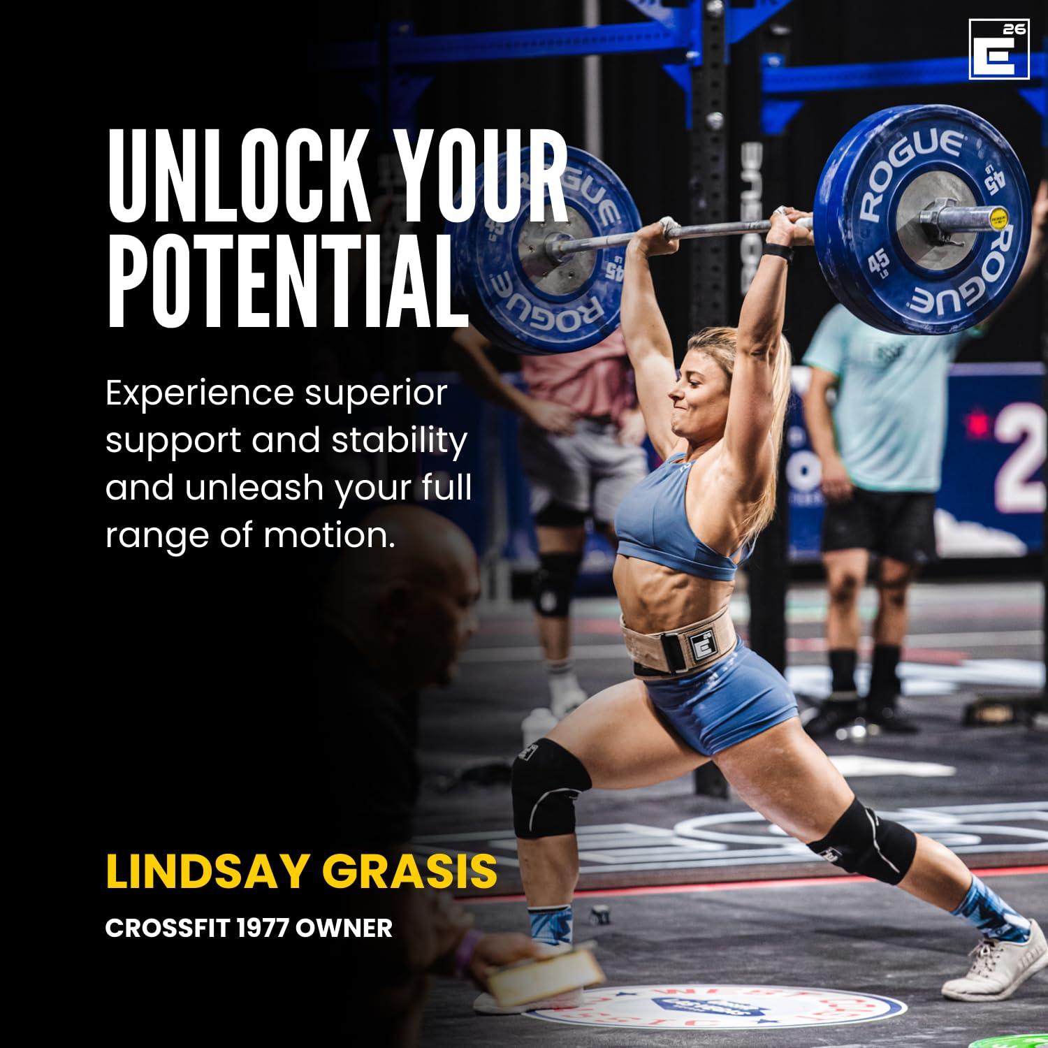 Element 26 Knee Sleeves for Weightlifting (Sold as a Pair) - 6mm Neoprene for Knee Compression, Mobility, and Warmth - Perfect for Functional Fitness, Squats, Deadlifts, Olympic Lifting (Extra Large)