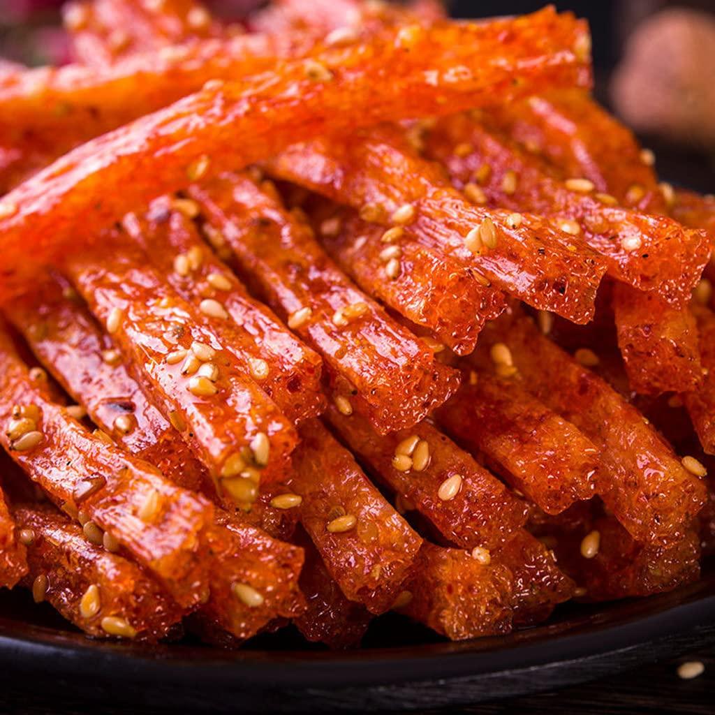 Mkostlich Mkostlich Latiao Spicy Strips, Gluten Latiao Sweet and Spicy, Spicy Chinese Snacks, La tiao Spicy Sticks, Lataio Latio for Office, Casual Snack (2.39oz/Pack, Pack of 5)