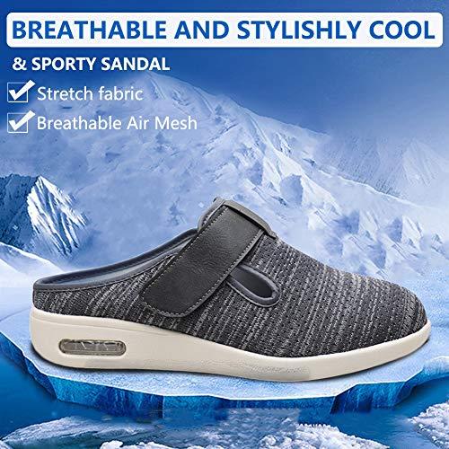 Secret Slippers Women's Diabetic Slippers Extra Wide Width Walking Shoes with Adjustable Closures for Diabetic Edema Plantar Fasciitis Bunions Arthritis Swollen Feet