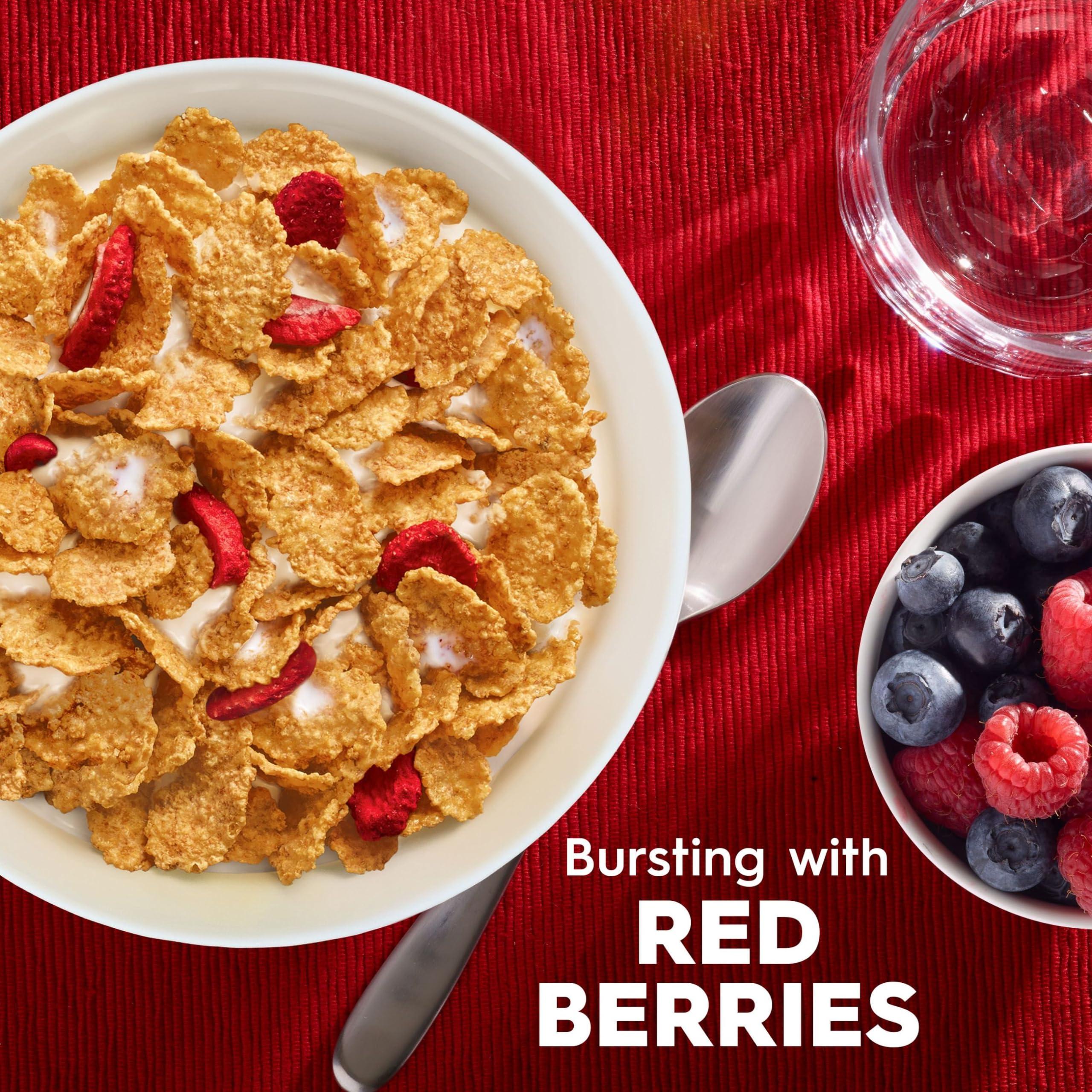 Special K Kelloggs Special K Breakfast Cereal, 11 Vitamins and Minerals, Made with Real Strawberries, Red Berries, 4.4lb Case (6 Boxes)