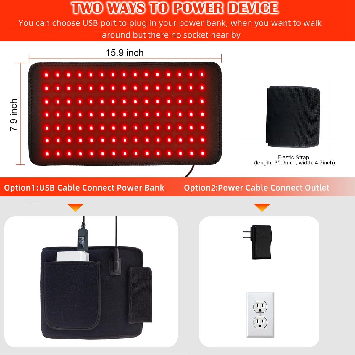 bonodave bonodave Red Light Therapy Device for Body, Infrared Light Therapy for Knee Stomach Legs Relief NIR Deep Therapy at Home