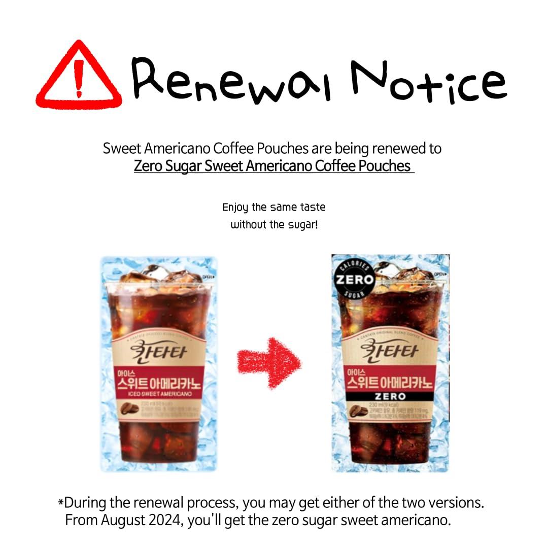 dalgaru Korean Covenienve Store Coffee Drink Pouch Sampler Set - 5 PACK 10 PACK (iced sweet americano, hazelnut, vanilla, black, caramel macchiato) + dalgaru mirror (5 PACK SET)