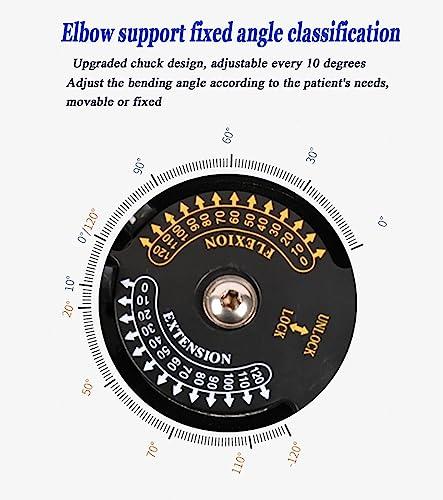 LoKori Adjustable ROM Hinged Elbow Brace Post OP Elbow Brace with Shoulder Sling Stabilizer Hand Splint Arm Injury Recovery Support After Surgery Orthosis Orthotics,Left