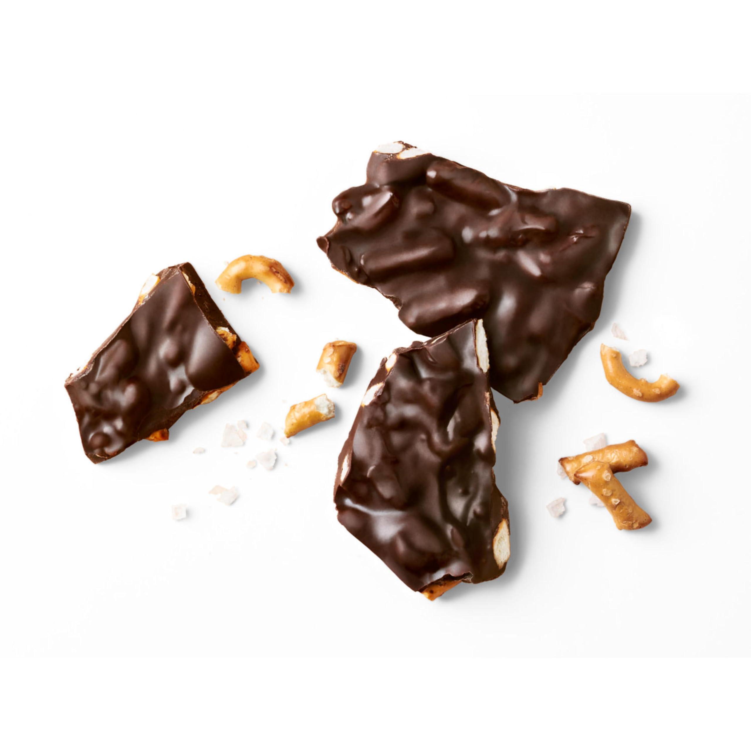 barkTHINS barkTHINS Dark Chocolate, Pretzel and Sea Salt Snacking Chocolate Bag, 4.7 oz