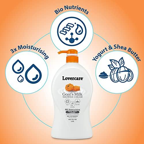 Lover's Care Lovercare Goat's Milk Moisturizing Body Wash Shower Cream Royal Jelly & Honey 40.7 Fl Oz - Single