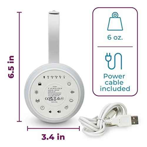 Marpac Yogasleep Hushh+ Portable White Noise Machine for Baby, 20 Soothing Natural Sounds, Wireless Charging & Speaker, Compact Size, Noise Canceling for Better Sleep, Privacy & Nursery Must Have