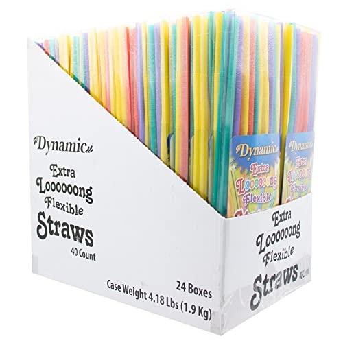 MW Polar Dynamic Extra Long Straw, 40-Count (Pack of 24)