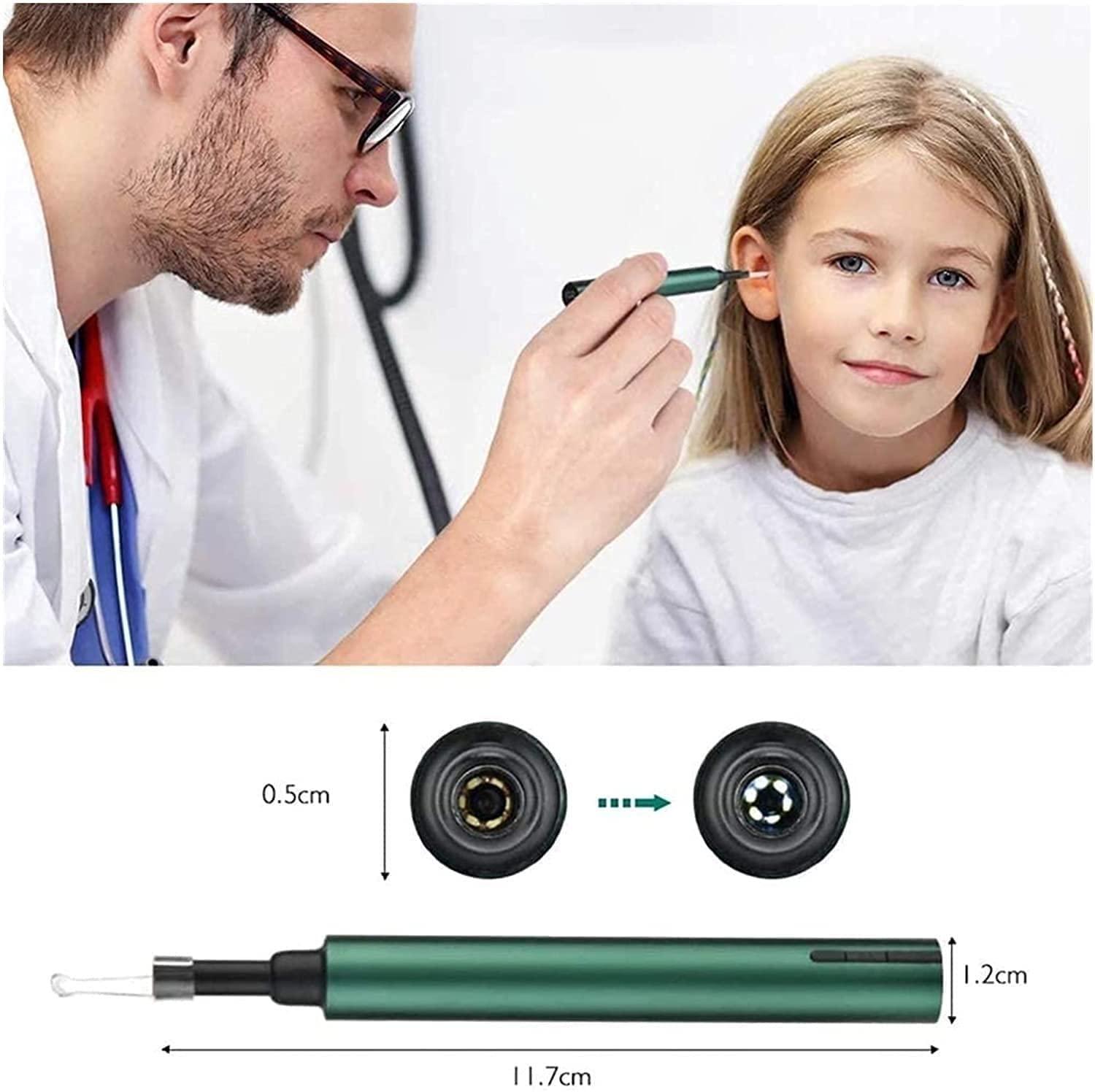 KouRy KouRy Portable Ear Wax Removal Tool, Ear Cleaner, Earwax Removal Kit, Ear Camera, Wireless Ear Remover Endoscope Otoscope Compatible with iPhone, iPad, Android Smart Phones