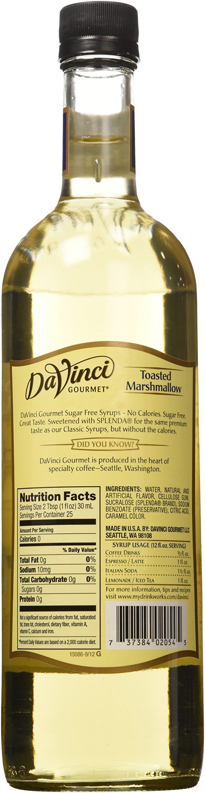 DaVinci Gourmet Da Vinci Syrup - Sugar Free - Toasted Marshmallow - PET - 25.4 oz