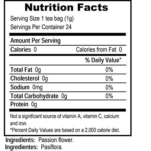 Tadin Tadin Tea, Pasiflora (Passion Flower) Tea, 24-count Tea Bags