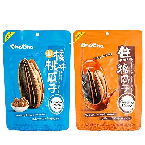 ChaCha Chacha Sunflower Seeds Chinese Pecan Falvor and Caramel Flavor Set High-end Roasted TV Game Snacks