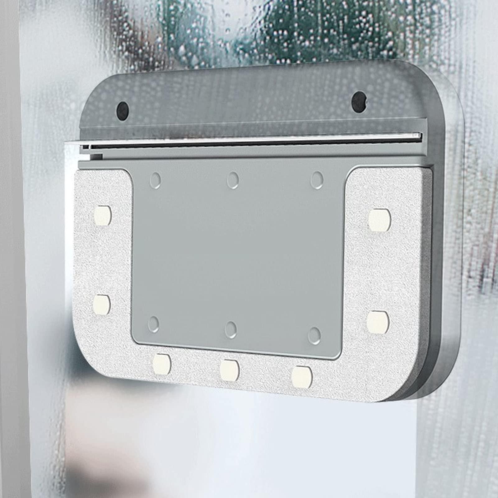 Ddewing Double Sided Magnetic Window Cleaner Double Sided High Rise Household Magnetic Window Cleaner Wiper Glass Washing Cleaning Tool Brush,Grey