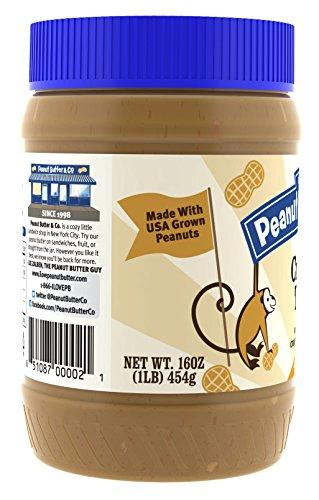 Peanut Butter & Co. Peanut Butter & Co. Crunch Time Peanut Butter, Non-GMO Project Verified, Gluten Free, Vegan, 16 Ounce Jars (Pack of 2)