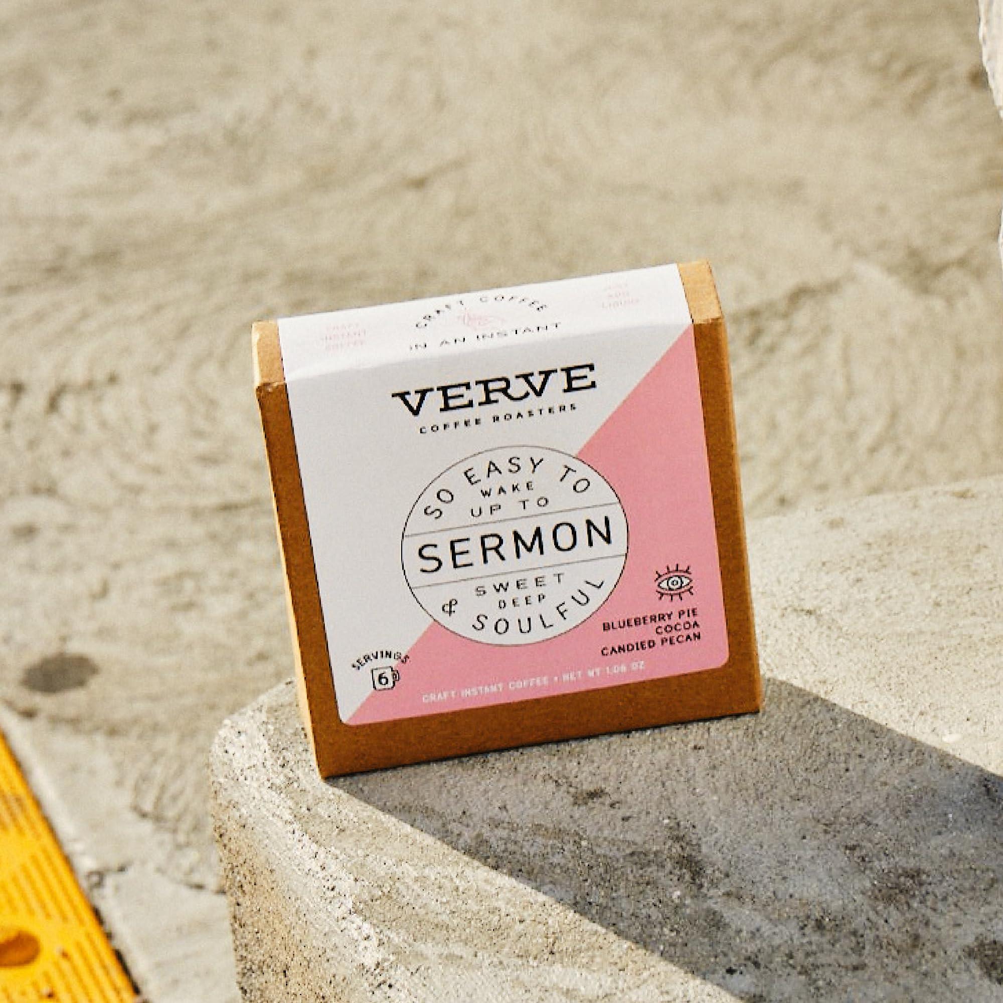 Verve Coffee Roasters Verve Coffee Roasters Craft Instant Coffee Sermon Blend | Medium Roast, Ground, Hand-Roasted | Enjoy Hot or Cold | Up to 6 Servings