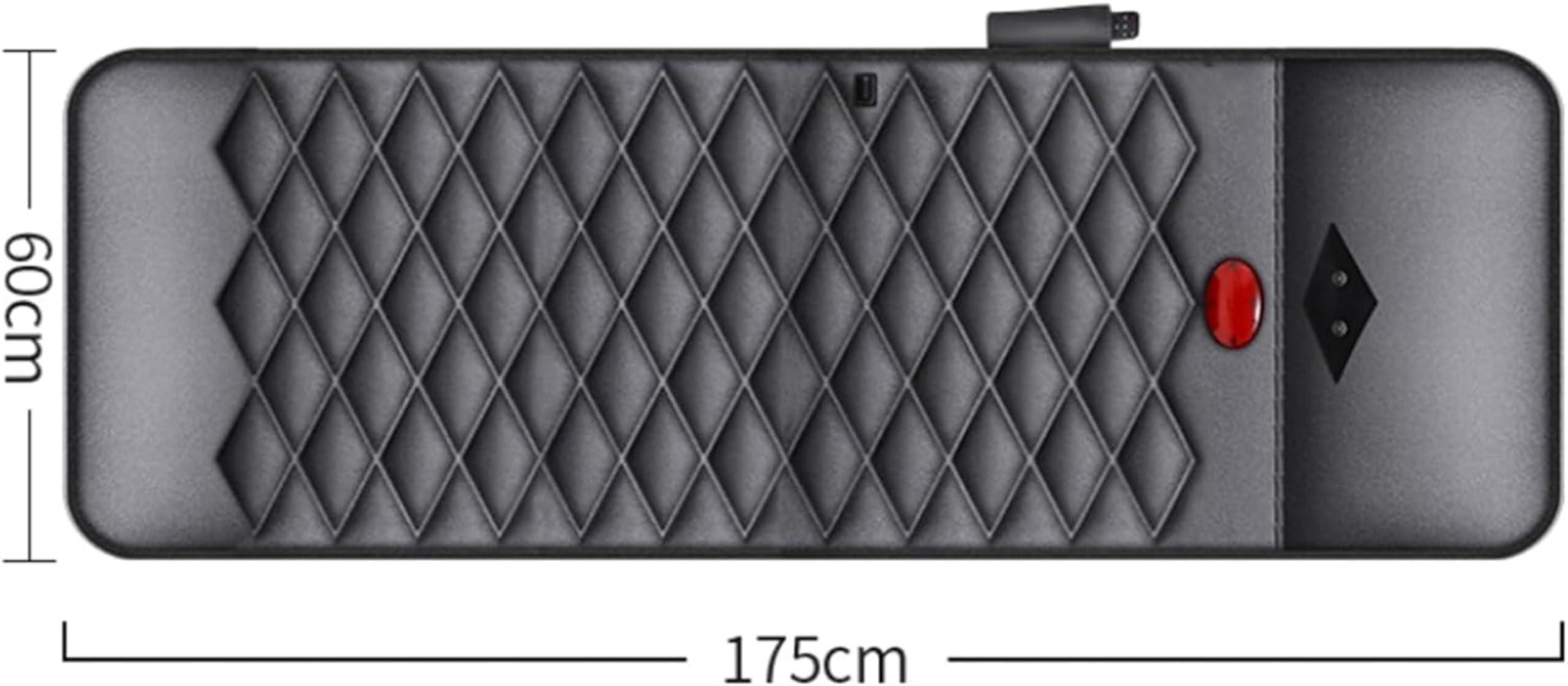 ctamm Electric Massage Mattress MatFull Body Electric Massage Mat with Shiatsu Kneading Massage Heads, Foldable Full Body Massager Cushion with 9 Modes 10 Vibration Motors for Pain Relief