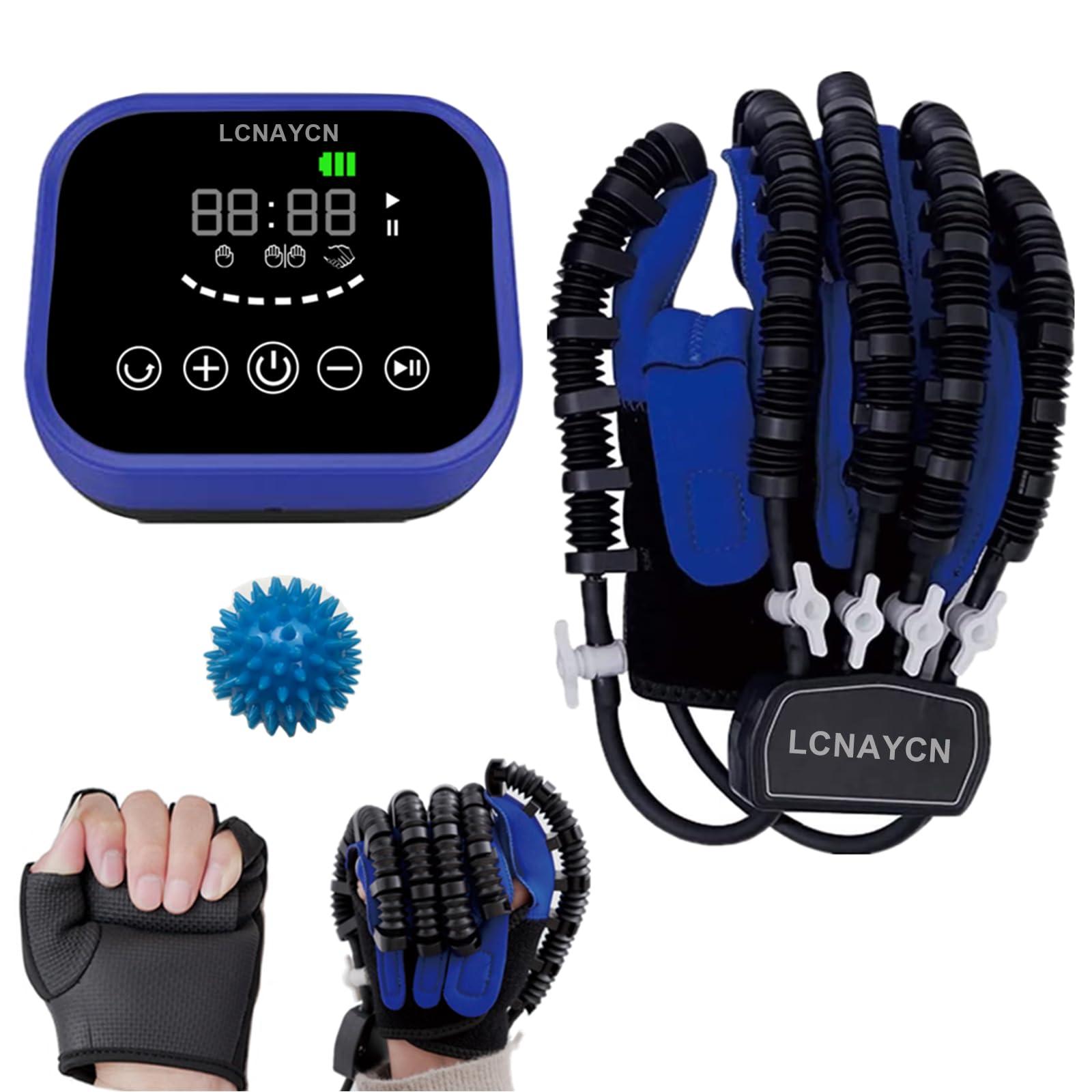 LCNAYCN LCNAYCN Rehabilitation Robot Gloves,Hand Stroke Hemiplegia Recovery Equipment with USB Chargeable and Strength Adjustment (Small, Right Hand)